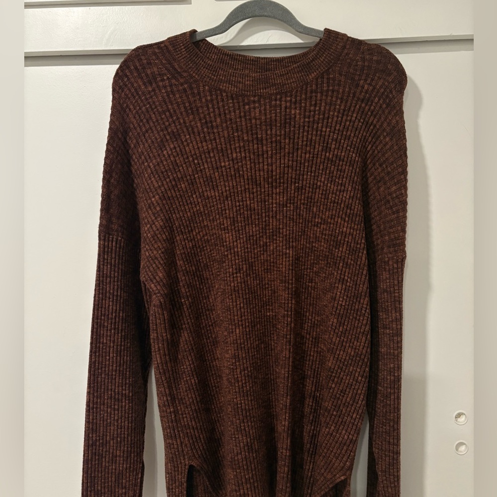 Abercrombie long brown sweater, size medium